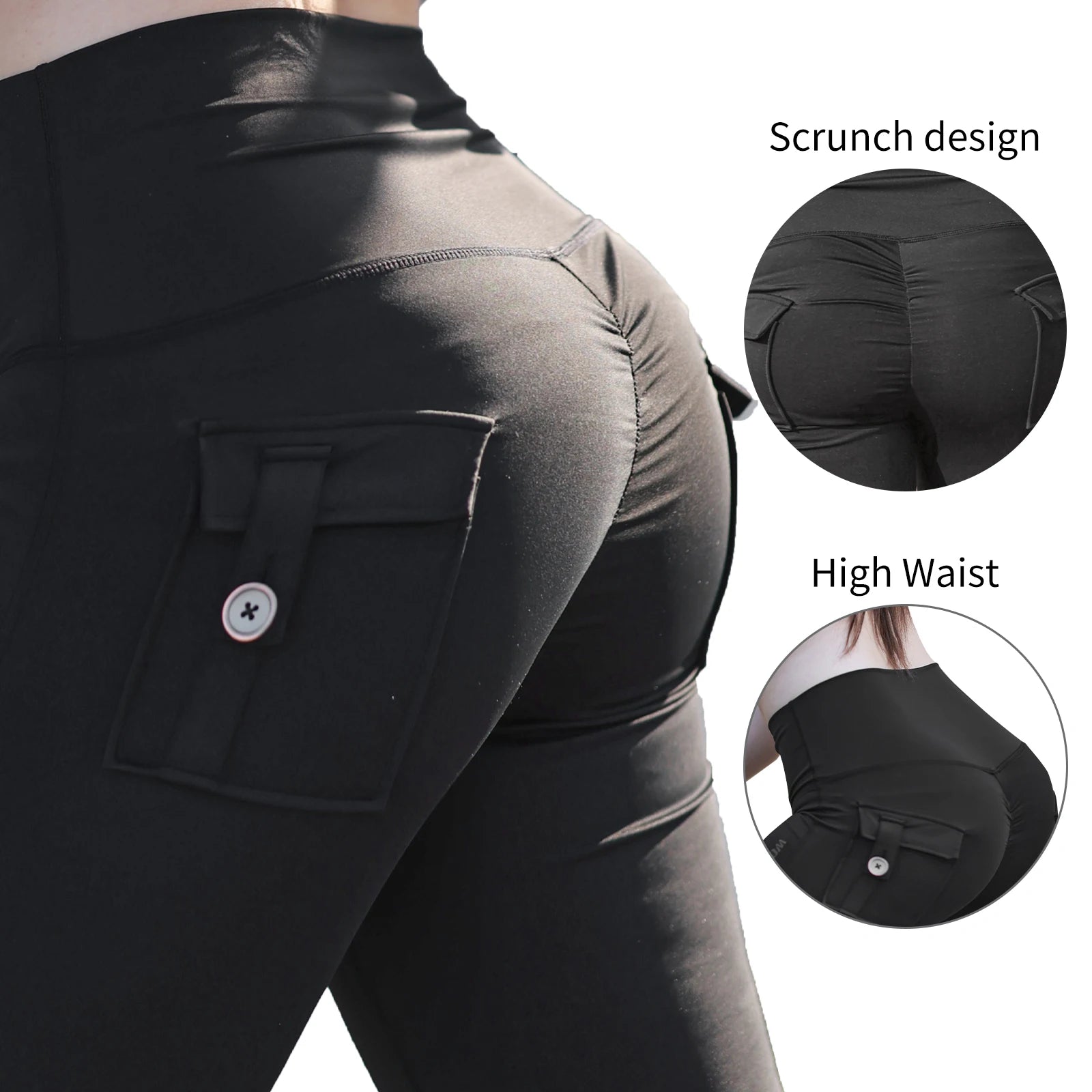 Women's High-Waist Motorcycle Riding Pants with Removable Knee Pads, Reflective Commuter & Fitness Trousers