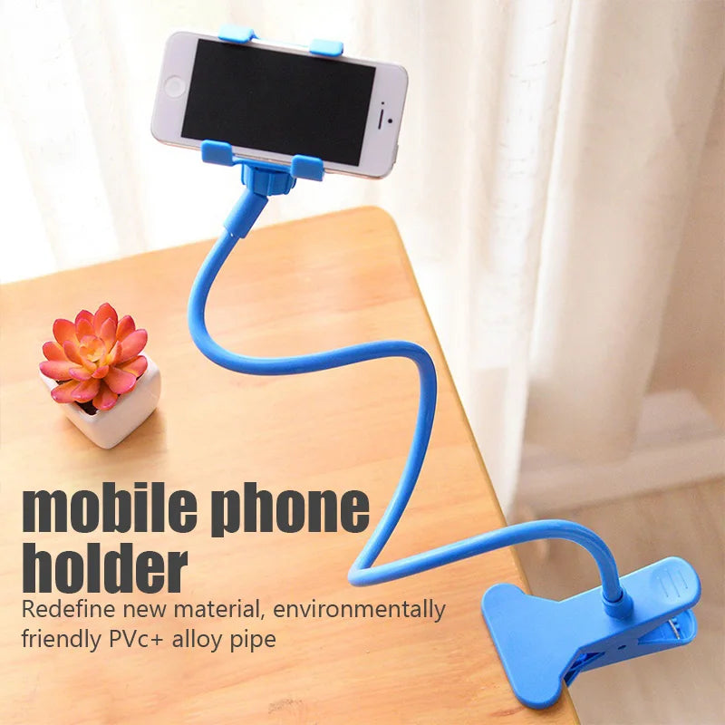 Universal Flexible Phone Holder — Adjustable Lazy Clip Mount for Bed, Desk & Headrest (Smartphone Stand)
