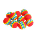 Rainbow Cat Toy Balls — 5-Pack or 10-Pack Interactive Rubber Rattle Chew & Training Balls for Cats & Small Dogs