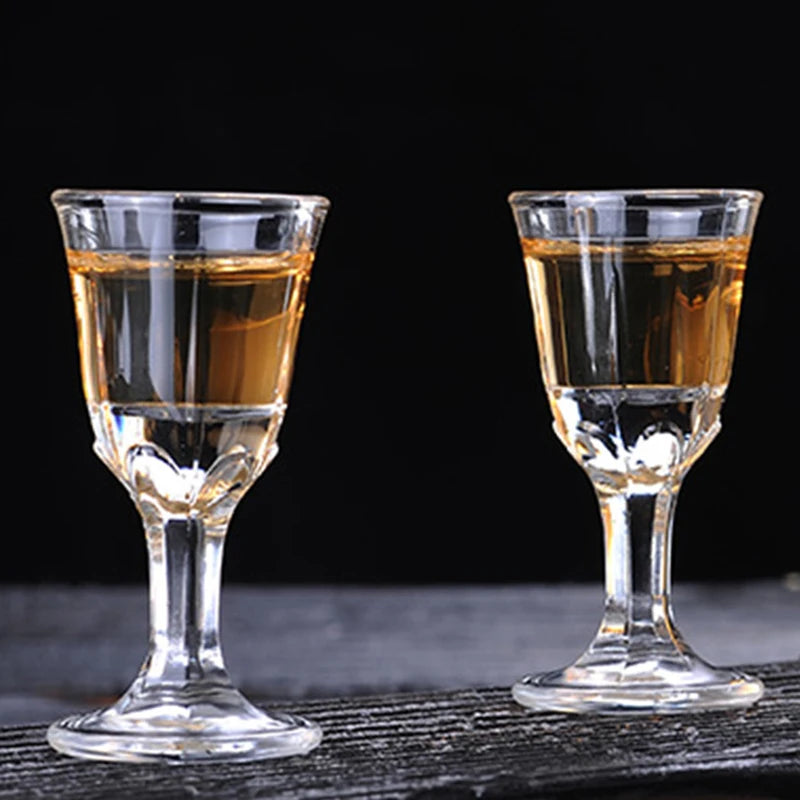 6-Pack 10ml (0.34 fl oz) Clear Shot Glasses - Mini Glass Shooter Cups for Party & Home Bar