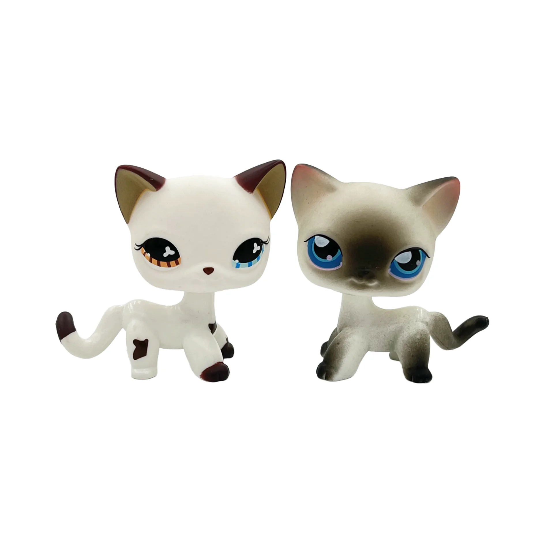 2-Pack Mini Pet Figurines — Cute Dog & Cat PVC Bobble Head Collectibles, 1.5–2 in (4.8–5.5 cm)