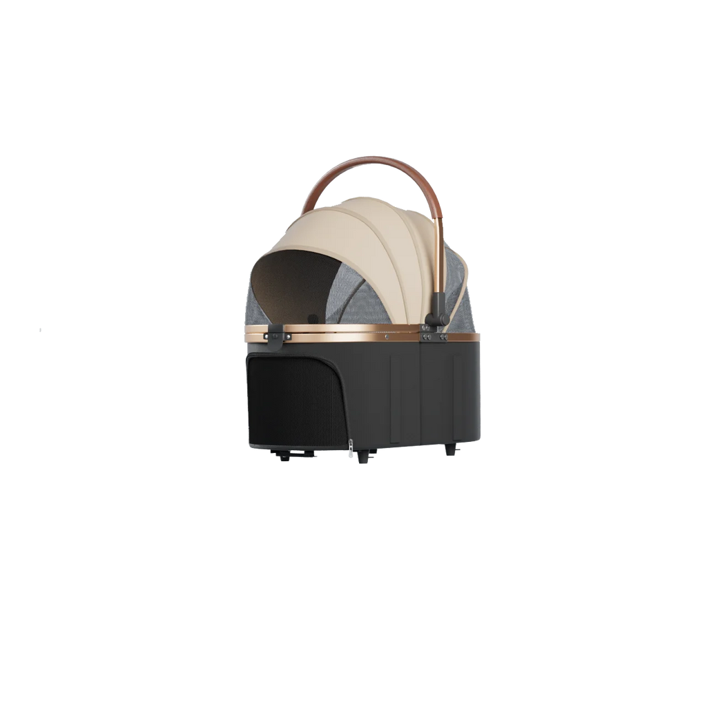 2-in-1 Foldable Pet Stroller with Detachable Carrier Bag – Portable Dog & Cat Cart for Small Pets