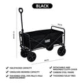 Collapsible Folding Utility Wagon – Heavy-Duty Large Capacity Portable Beach & Camping Trolley