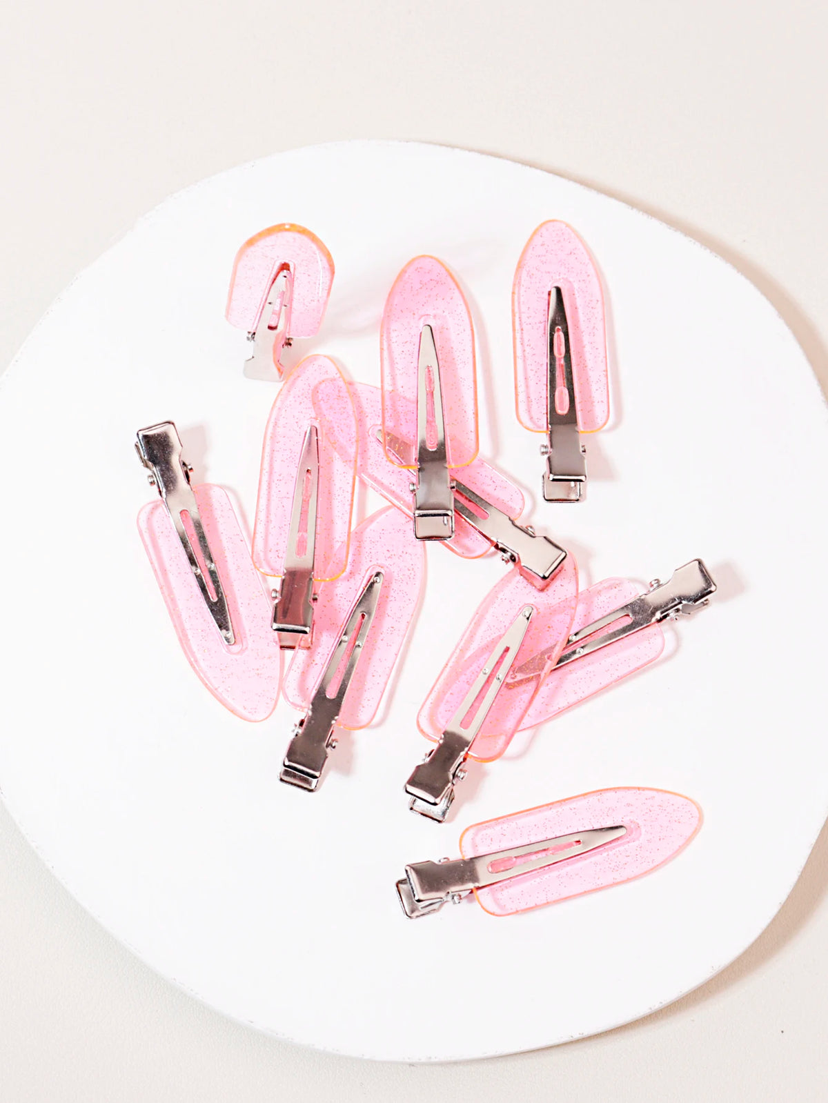 10-Pack Clear Seamless Hair Clips for Wigs and Makeup, Transparent Styling Facial Accessory Clips