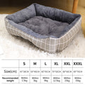 Plush Winter Pet Bed for Dogs & Cats - Thickened Breathable Dog Sofa with Non-Slip Bottom, Multiple Sizes S-XXXL