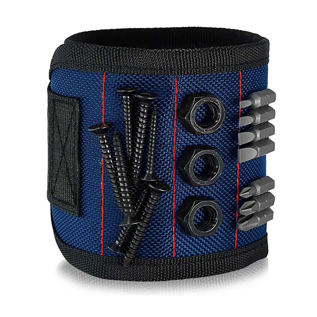 Magnetic Wristband Tool Holder for Screws Nails Drill Bits - Adjustable Magnetic Wrist Tool for Men and Women