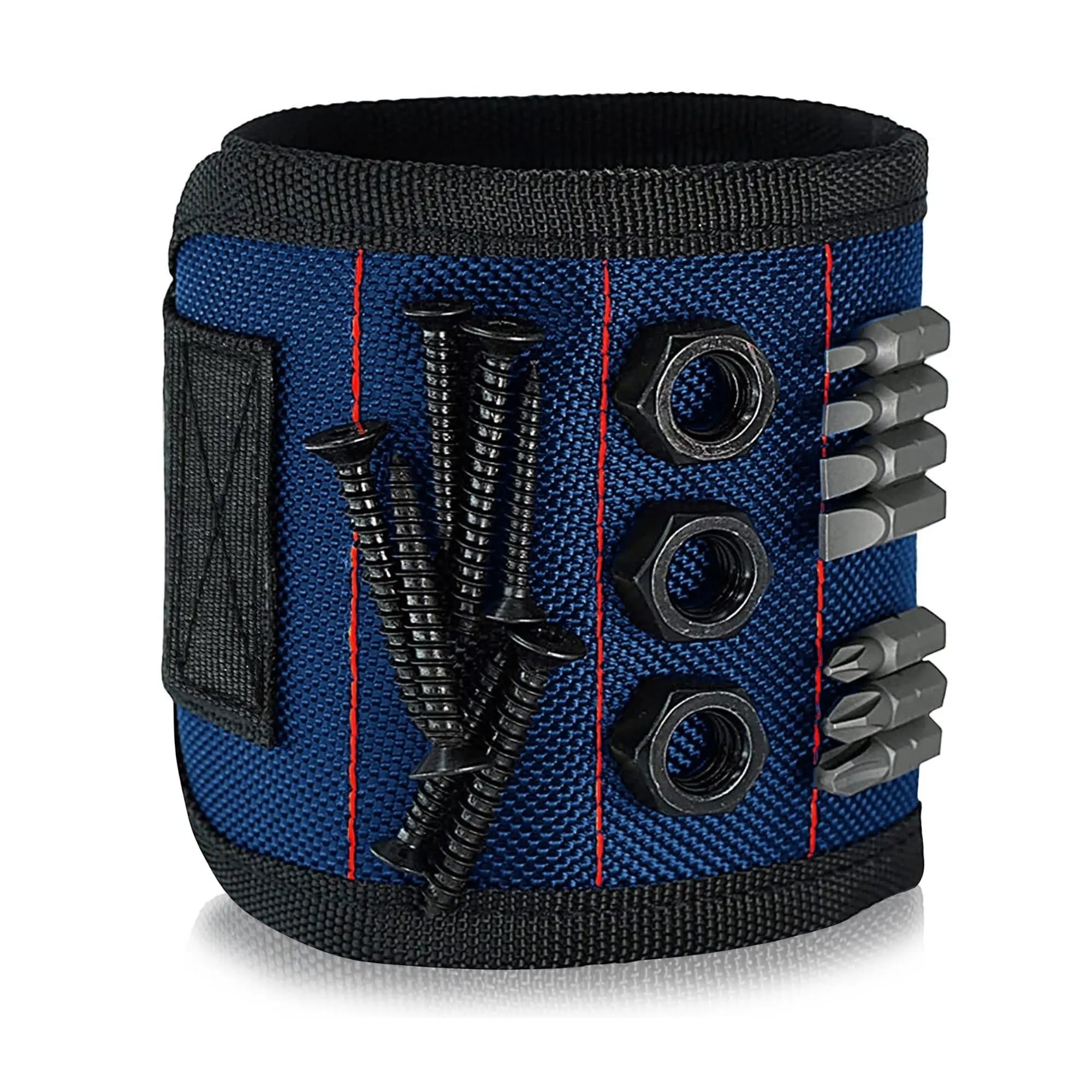 Magnetic Wristband Tool Holder for Screws Nails Drill Bits - Adjustable Magnetic Wrist Tool for Men and Women
