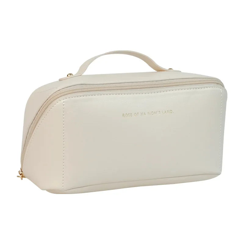 Women's Travel Makeup Bag Luxury Zip Toiletry & Cosmetic Organizer Pouch