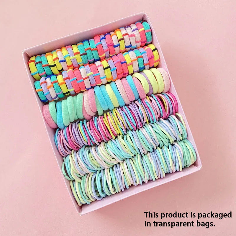 Girls Hair Accessories Set – Elastic Hair Bands, Headbands & Edge Clips for Babies and Toddlers