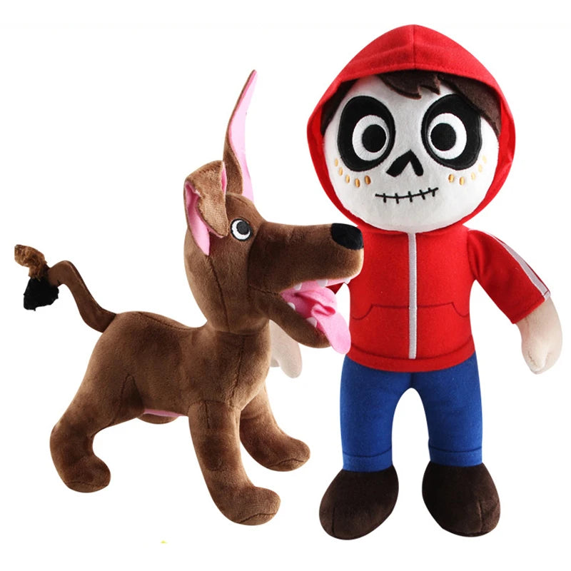 Coco-Inspired Miguel & Dante 12 in (30 cm) Plush Toy - Pepita & Hector Soft Stuffed Doll for Kids
