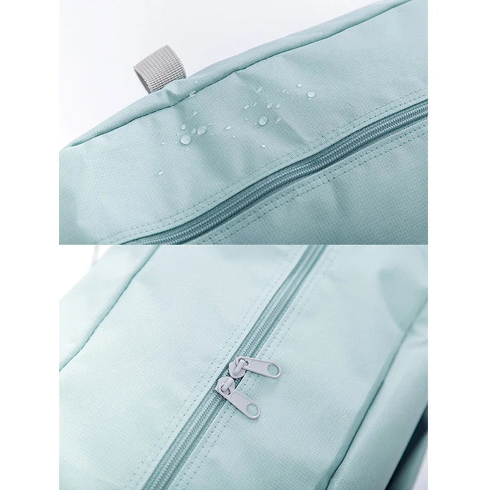 Solid Color Waterproof Foldable Travel Bag Lightweight Large Capacity Luggage Tote 18.9×12.6×6.3 in (48×32×16 cm)