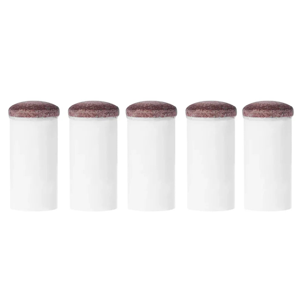 5-Pack Slip-On Pool Cue Ferrules 11mm & 13mm (0.43 in / 0.51 in) Replacement Billiard Snooker Cue Tips