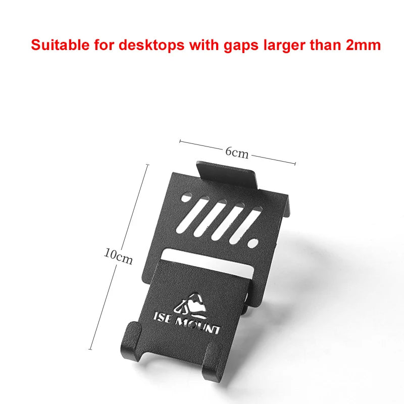 Gas Canister Hanging Hook for Camping Stoves — Stainless Steel Tabletop Canister Holder (Fits Tables up to 15.5mm/0.61in, Gaps >2mm)