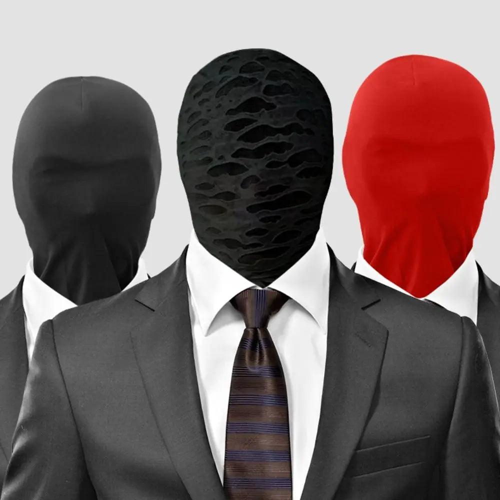2-Pack Breathable Hooded Spandex Full-Face Masks for Adults – Cosplay, Halloween, Party, Carnival