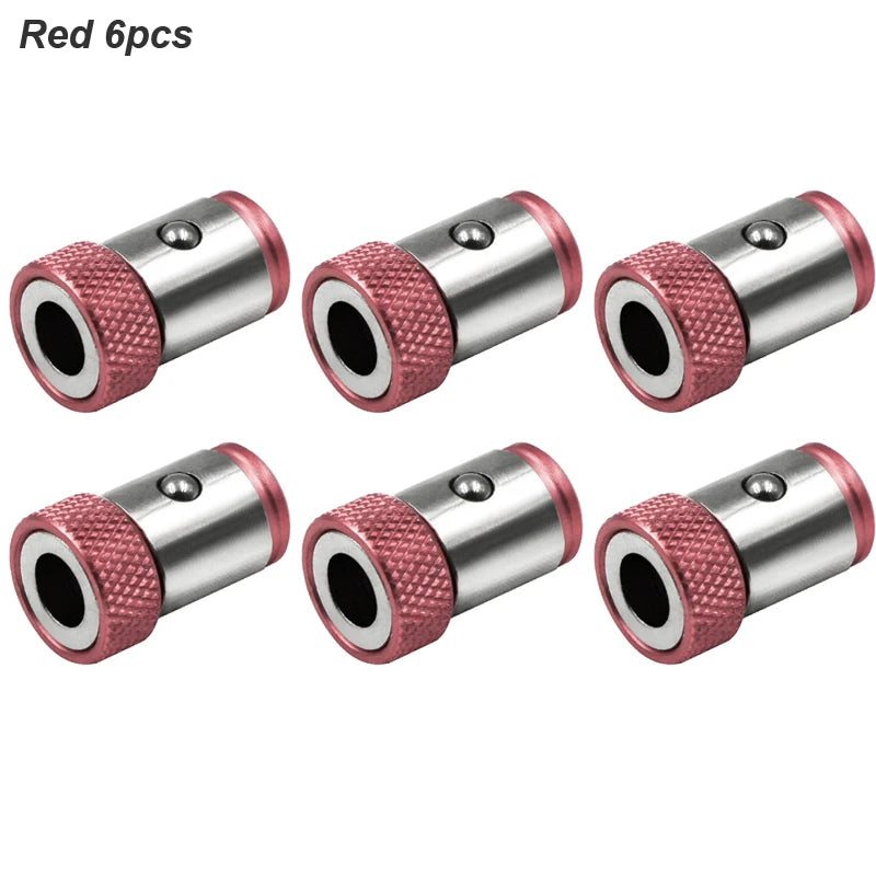Magnetic Bit Holder Ring 1/4-Inch (6.35mm) Alloy Screwdriver Bit Magnetizer