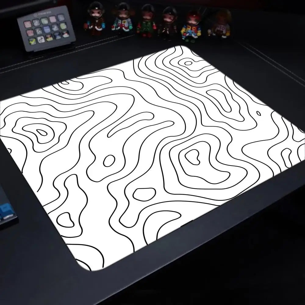 Fluid Mouse Pad – Anti-Slip Rubber Gaming & Office Desk Pad, Multiple Sizes (Small to XL), Smooth Cloth Surface