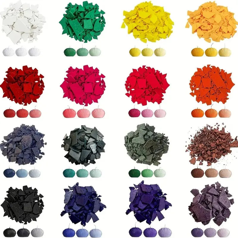 16-Color Candle Dye Kit - 16 x 0.18 oz (5 g) Colorant Packs for DIY Candle Making, Craft Supplies & Holiday Gifts