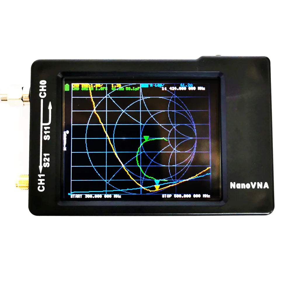 2.8 in (71 mm) 1.5 GHz Vector Network Analyzer HF VHF UHF Antenna Analyzer with MicroSD & USB-C