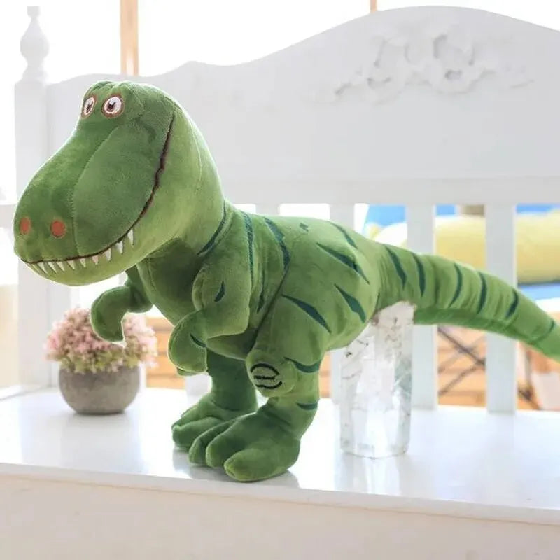 1pc 40cm (15.7in) Cartoon Dinosaur Plush Toy - Cute Tyrannosaurus Stuffed Doll for Kids Birthday Gift