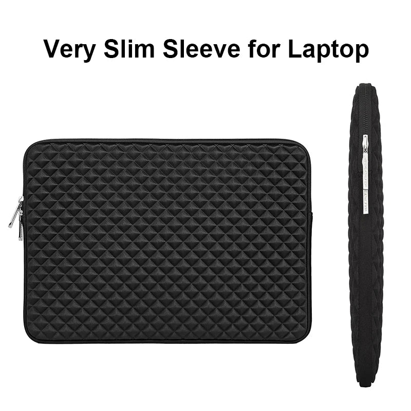 Waterproof Neoprene Laptop Sleeve – Shockproof Lycra Notebook Case, Fits 11–15.6 Inch (28–39.6 cm) Laptops