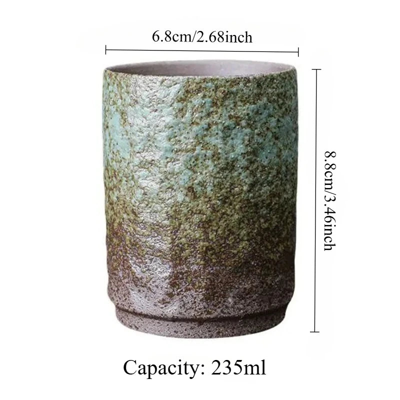Handmade Stoneware Ceramic Mug – Large Rustic Coffee & Tea Cup, Single Piece
