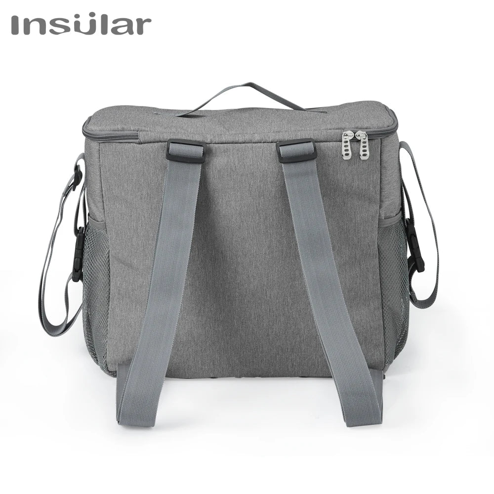 Large Capacity Mommy Diaper Backpack – Travel Nappy Bag with Anti-Loss Zipper, Maternity Nursing Baby Bag