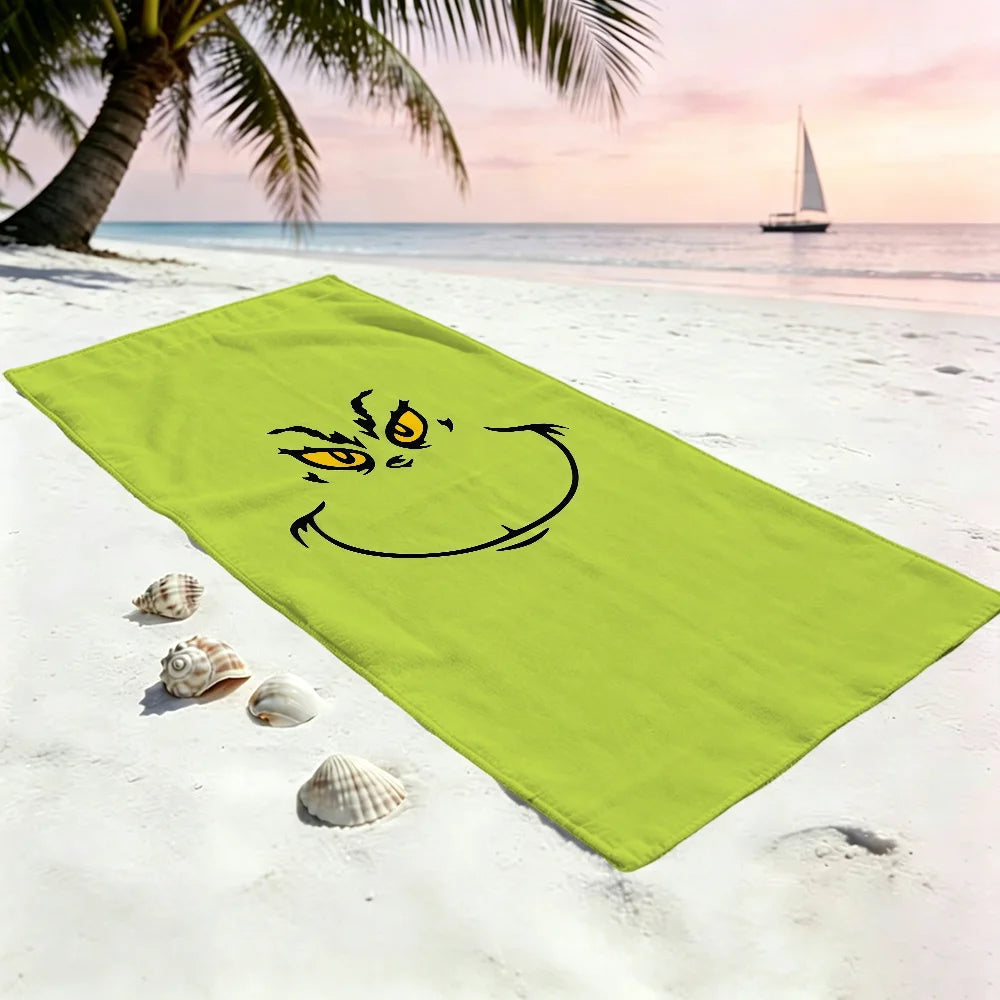 Anime Microfiber Beach Towel - Quick-Drying Soft Towel for Travel, Fitness, Sauna & Camping (Multiple Sizes)