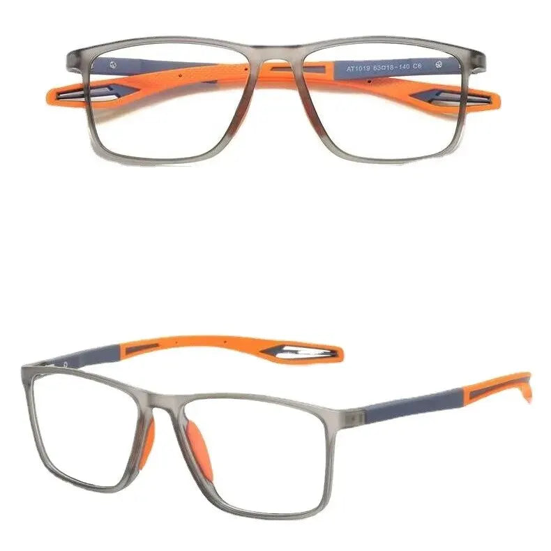 TR90 Rectangle Reading Glasses — Unisex Spring-Hinge Sports Presbyopia Anti Blue Light +1.00 to +4.00 (100–400)
