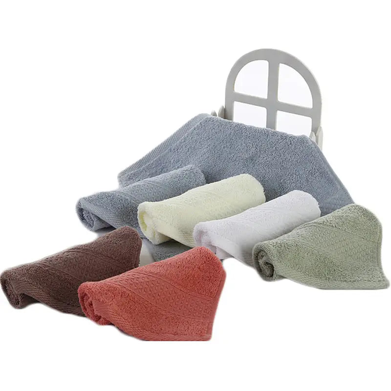 100% Cotton Face Towel 34 x 34 cm (13.4 x 13.4 in) Soft Square Washcloth for Kids & Adults Absorbent Facial Hand Towel