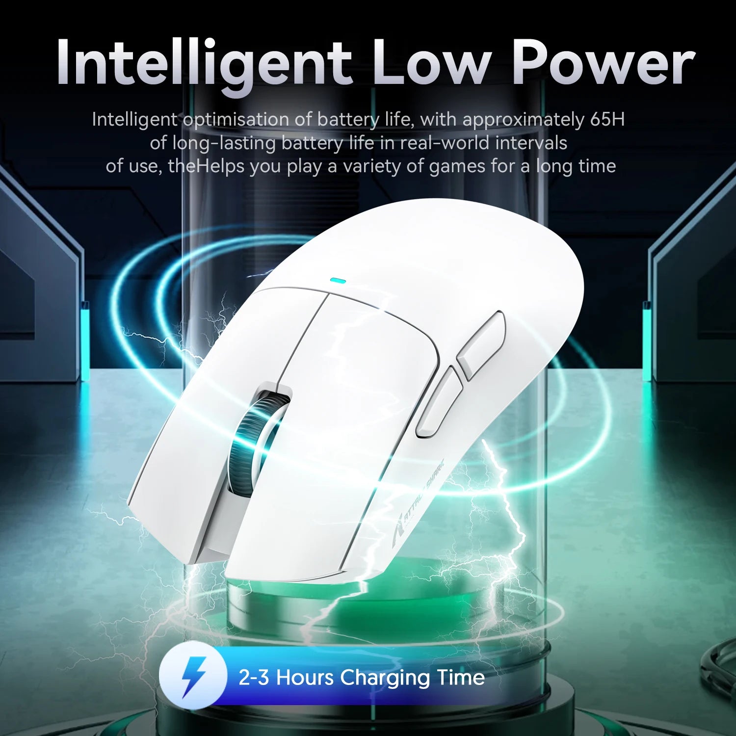 Mini Rechargeable Gaming Mouse — Up to 22,000 DPI, PAW3311 Sensor, Wired / 2.4G / Bluetooth 5.2 with Magnetic RGB Charging Base