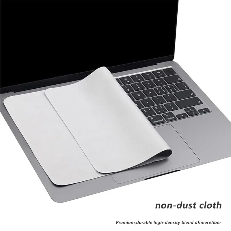 Microfiber Dustproof Laptop Keyboard Cover & Screen Cleaning Cloth — Fits 13/15/16-Inch (33/38/41 cm) Laptops
