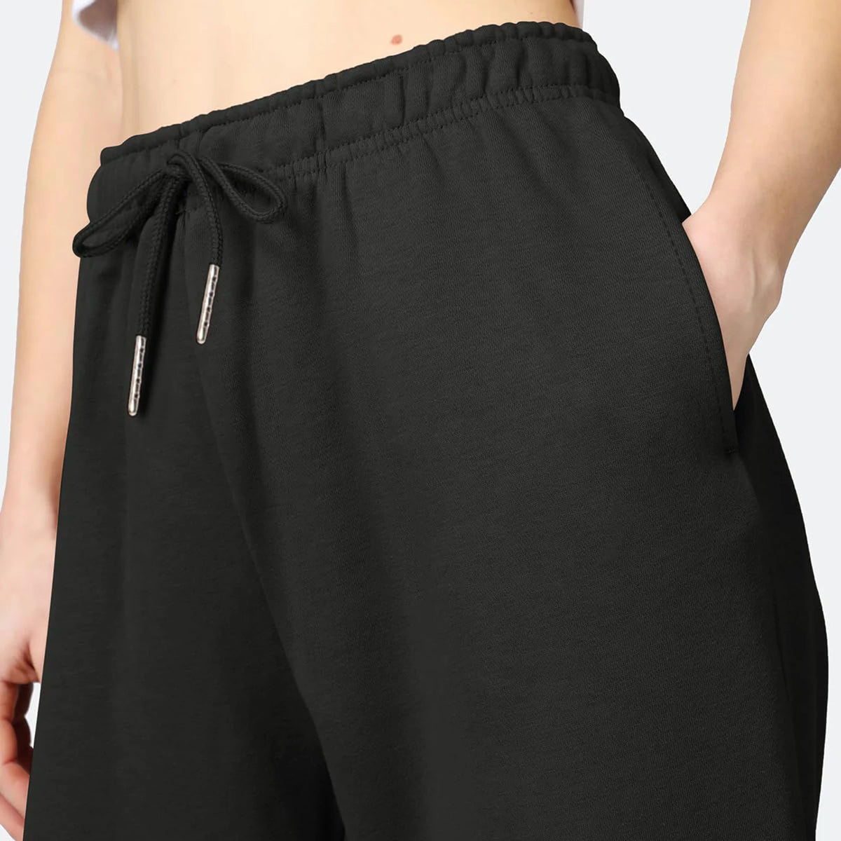 Women's High Waist Wide Leg Joggers - Y2K Baggy Drawstring Sweatpants, Casual Athletic Trousers