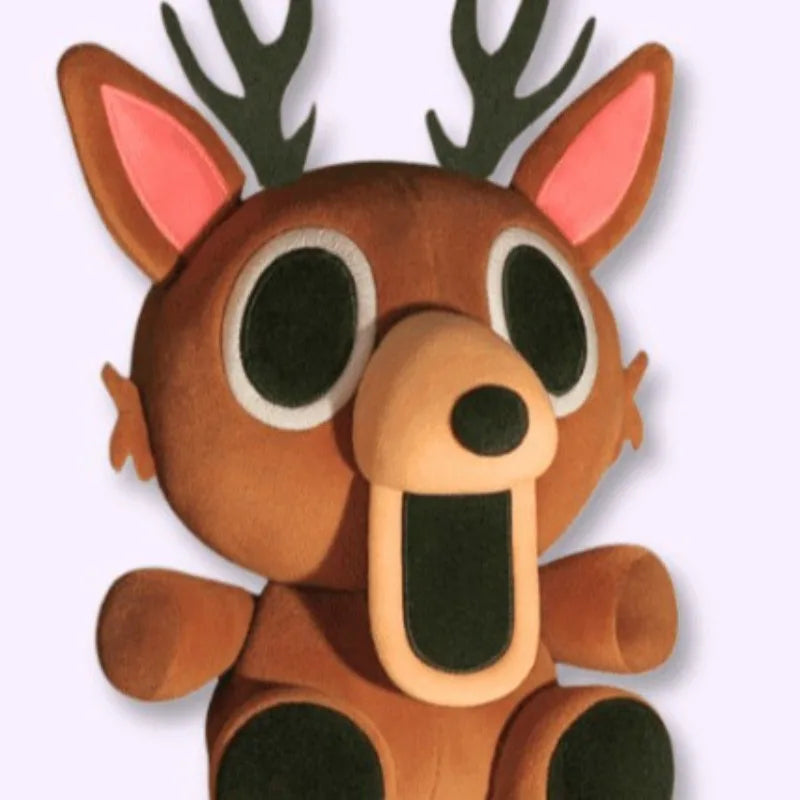 Cute Deer Plush Doll - Soft Cub Deer Plushie, Anime-Style Forest Stuffed Animal, Christmas Gift