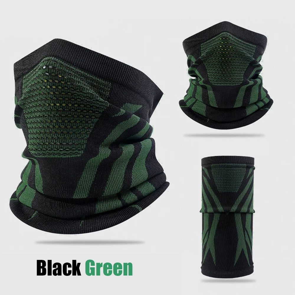 Winter Thermal Neck Gaiter Balaclava – Breathable Elastic Face Mask for Skiing, Cycling, Running & Motorcycling (Unisex)