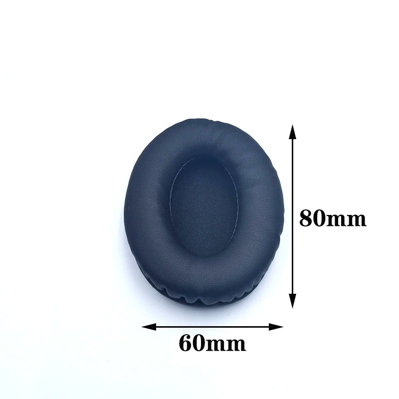 Oval Replacement Ear Pads for Headphones - Leather Foam Cushions, Multiple Sizes (60x70 to 90x110 mm / 2.36x2.76 to 3.54x4.33 in)