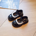 Breathable Kids PU Leather Non-Slip Soft Sole Party Flats for Girls Toddler Princess Dress Shoes Sizes 23-34
