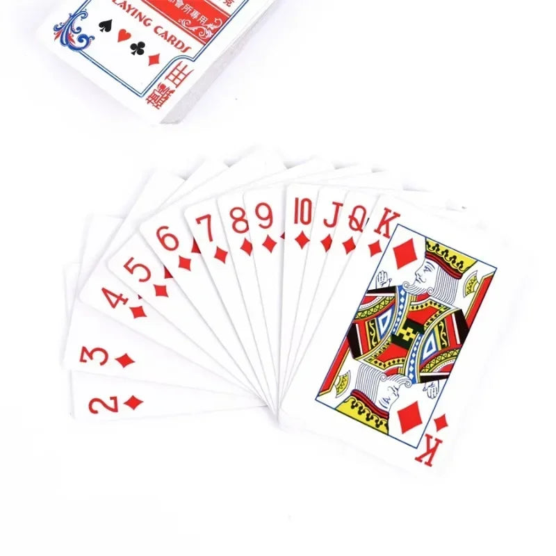 54-Card Standard Poker Deck — 1–100 Pack, 5.7 x 8.7 cm (2.24 x 3.43 in) Playing Cards for Parties & Board Games
