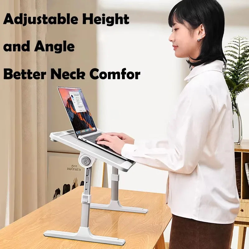 Portable Multifunction Mini Laptop Desk - Compact Bedside Lap Desk for Work & Study