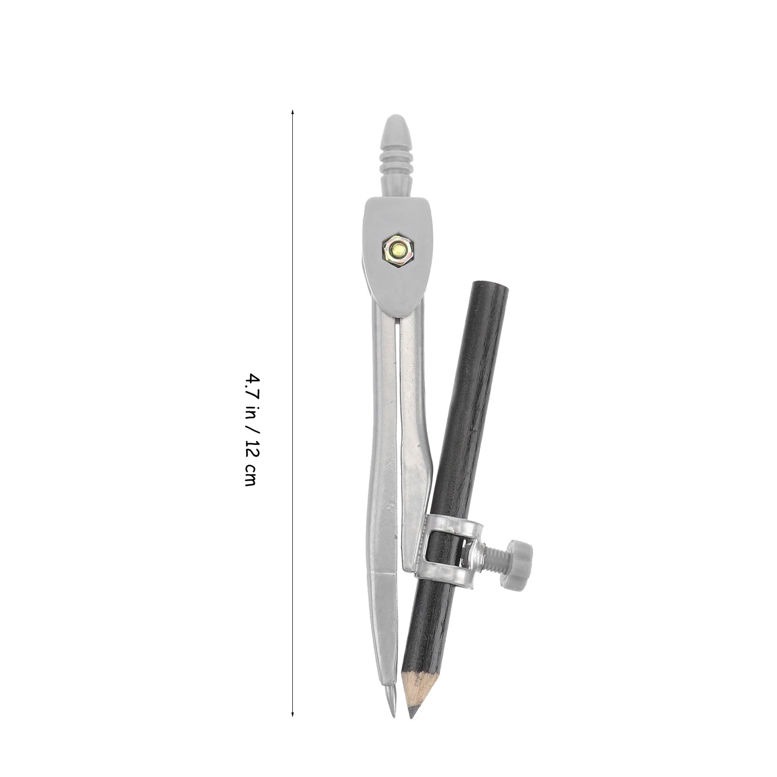 Precision Metal Drafting Compass with Pencil & Case – Geometry Drawing Tool for Students & Artists