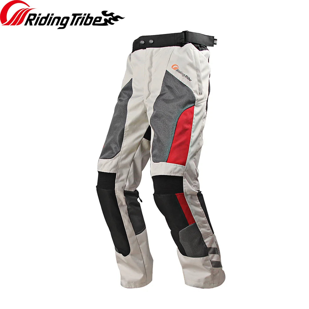 Men's Motorcycle Riding Pants – Breathable Summer & Insulated Winter Waterproof Motorbike Trousers with Removable Liner & Included Knee Pads
