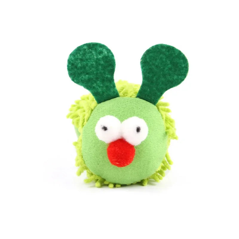 Caterpillar Cat Chew Toy with Catnip & Silvervine — Interactive Dental Molar Teaser for Cats & Kittens