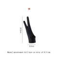 Two-Finger Drawing Glove for Tablets — Left & Right Hand Anti-Fouling Touchscreen Glove