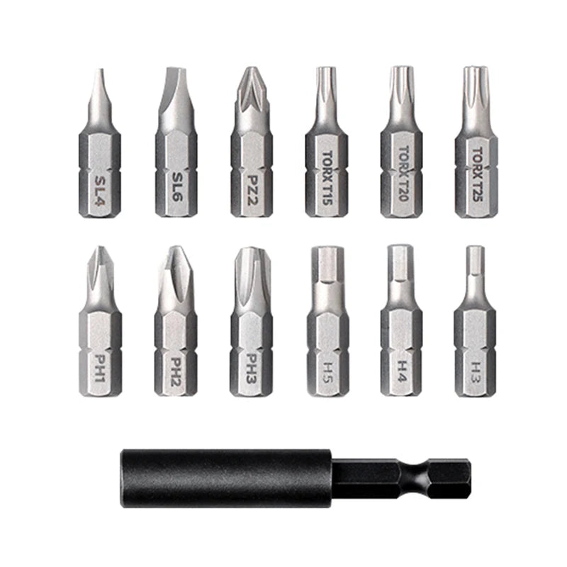 Cordless Precision Electric Screwdriver 3.6V 2000mAh — 5 N·m Torque with 12 S2 Bits, Brushless Motor for Home DIY
