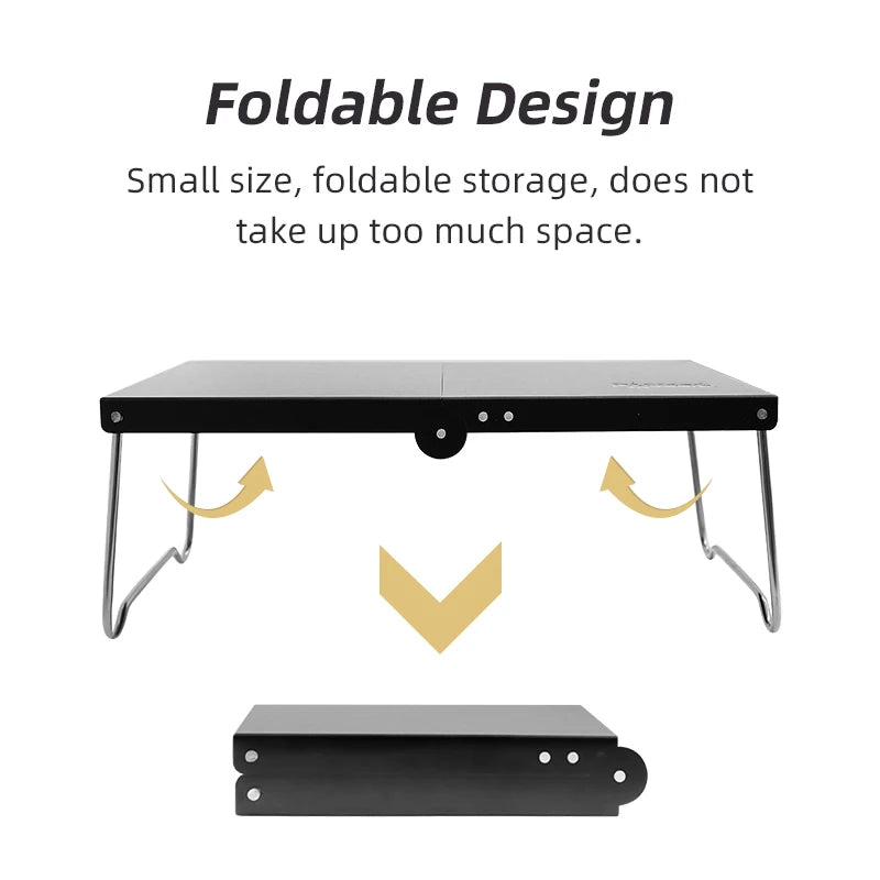 Portable Foldable Camping Table Ultralight Mini MDF Picnic & Coffee Table for Hiking