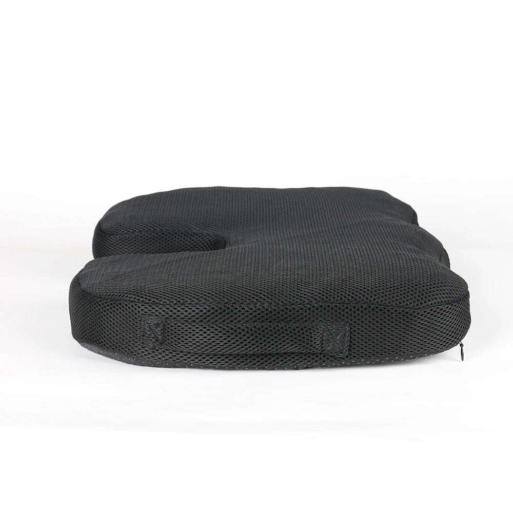 U-Shaped Memory Foam Seat Cushion – Breathable Wave Massage Cushion for Coccyx & Buttock Pressure Relief (45×36×6 cm / 17.7×14.2×2.4 in)