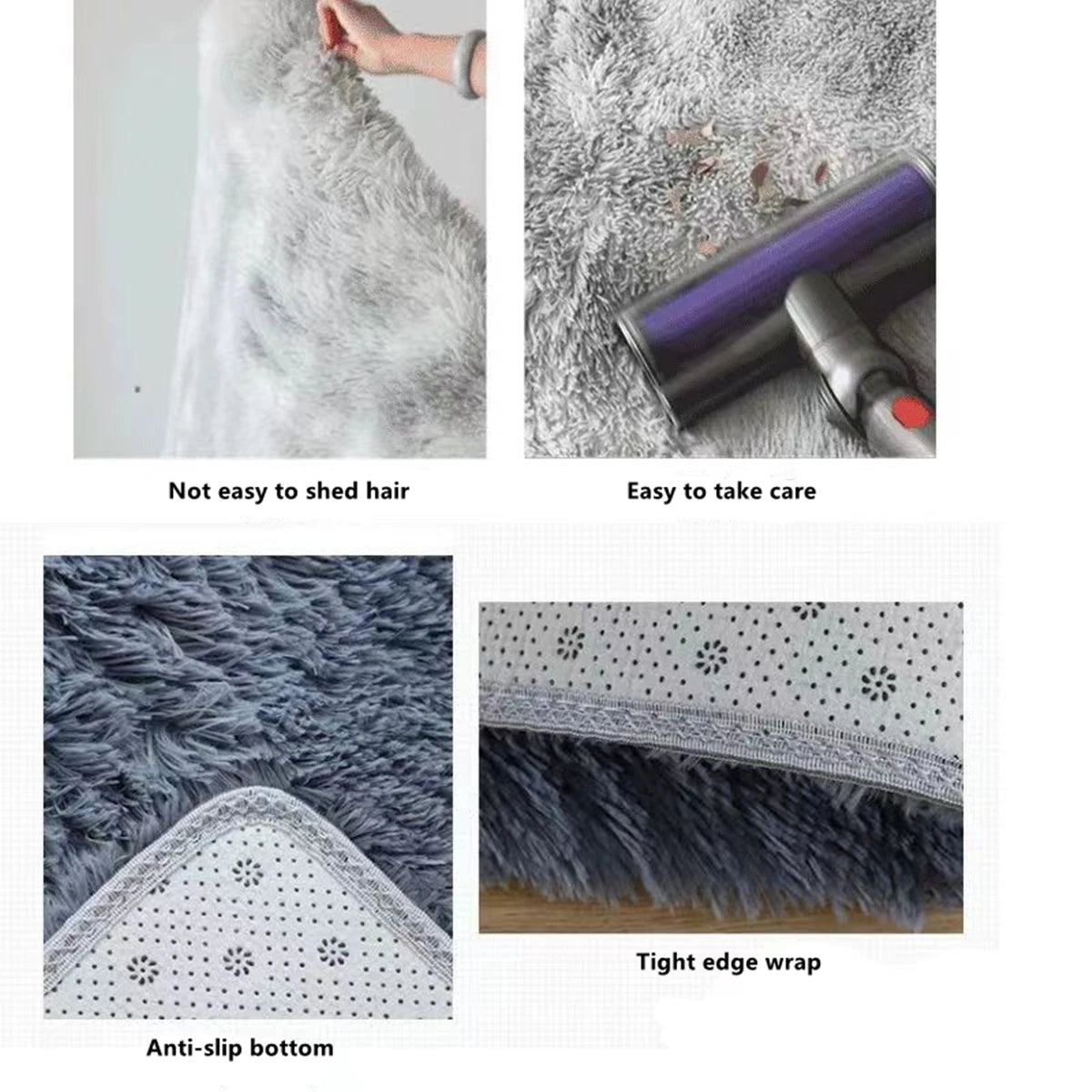 2-Pack Non-Slip Bathroom Mats – Absorbent Polyester Bath Rug Set for Shower, Tub & Doorway