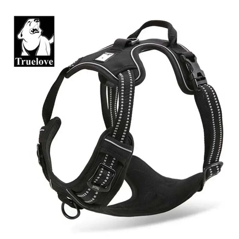 No-Pull Reflective Padded Dog Harness with Handle - Adjustable Escape-Proof Vest XS-XL
