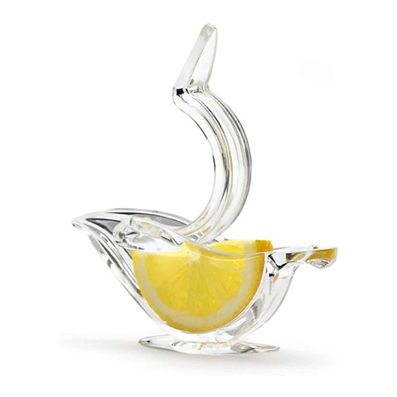 1/2/3-Pack Mini Portable Bird-Shaped Citrus Juicer – Handheld Lemon & Orange Squeezer, Transparent Acrylic