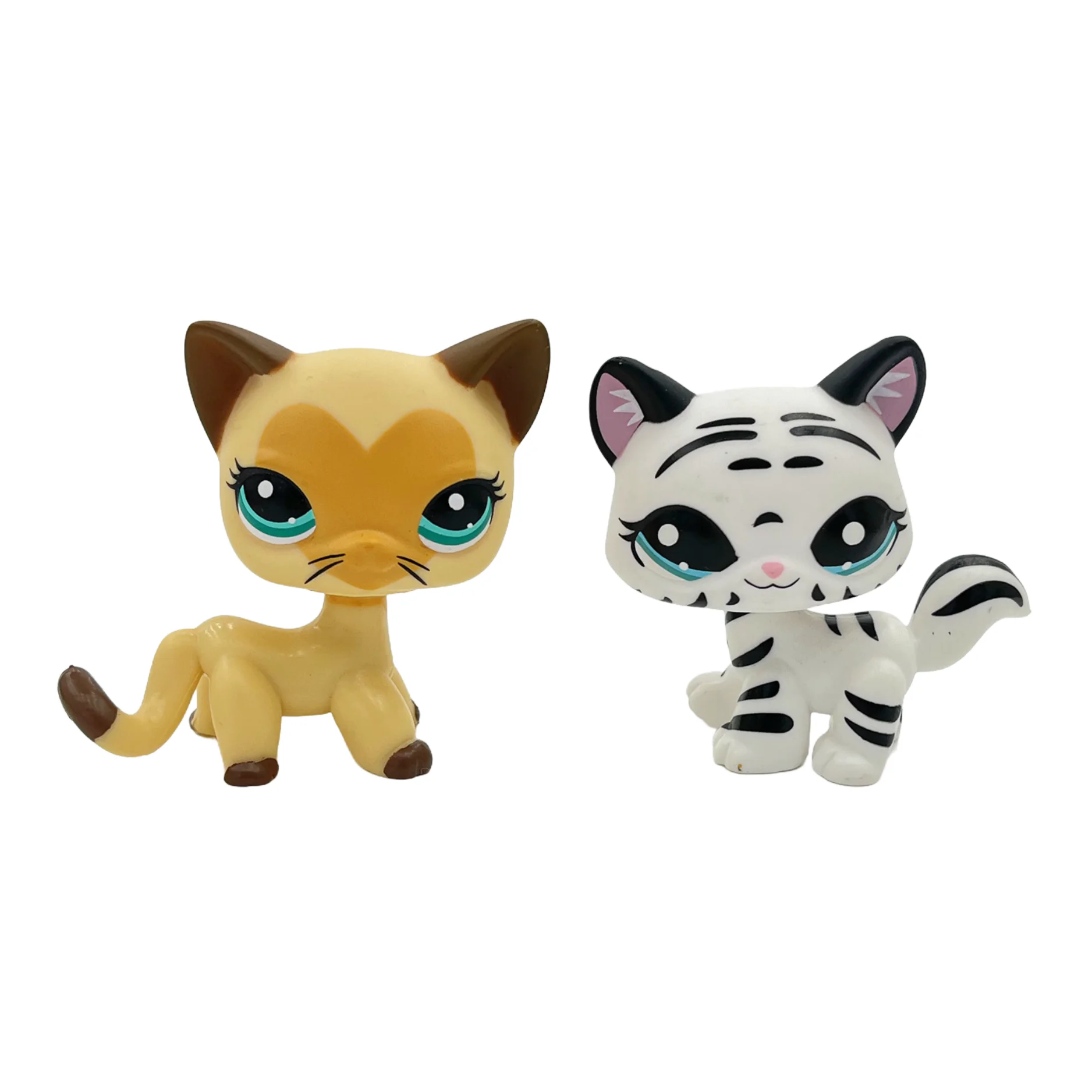 2-Pack Mini Pet Figurines — Cute Dog & Cat PVC Bobble Head Collectibles, 1.5–2 in (4.8–5.5 cm)