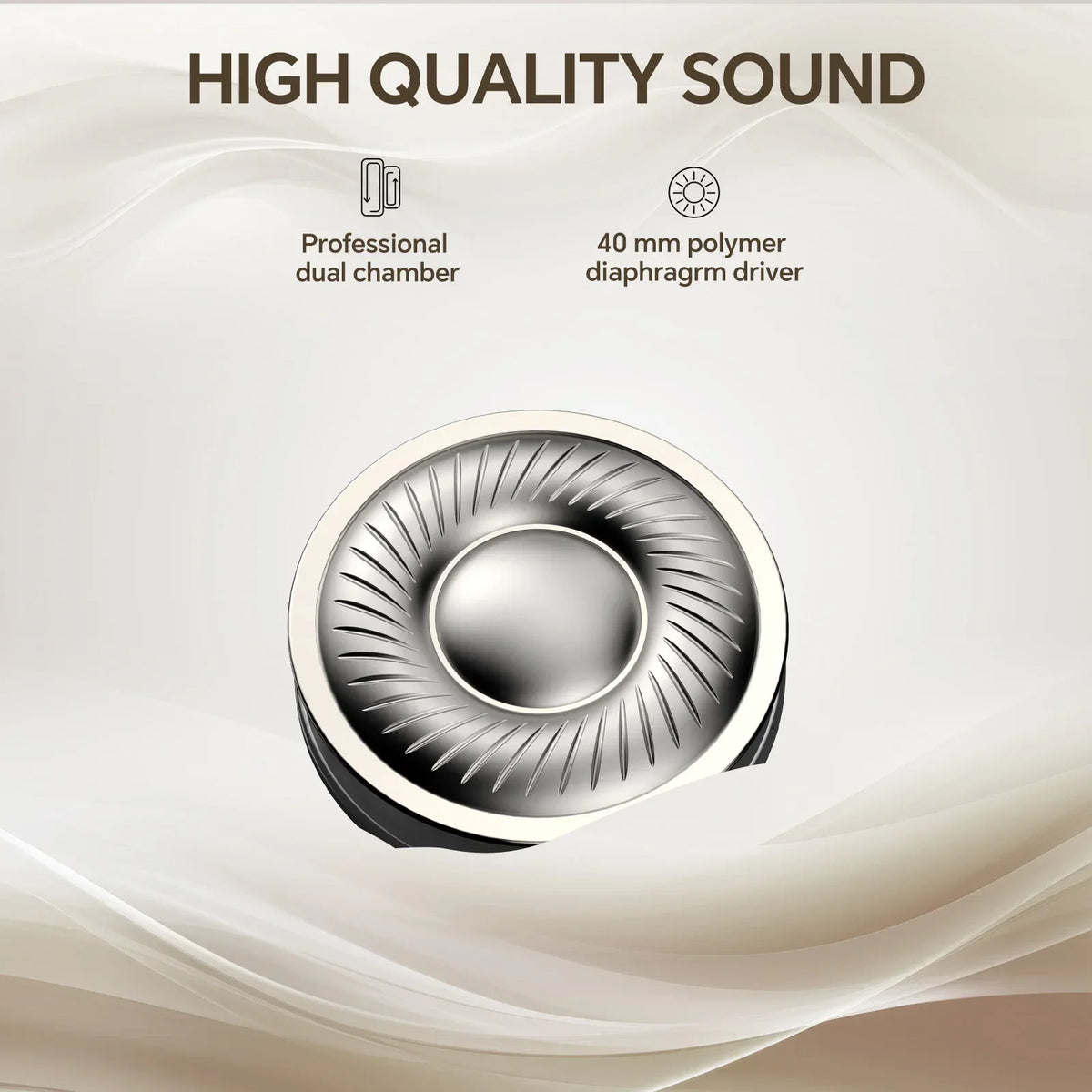 Hybrid Active Noise Cancelling Wireless Over-Ear Headphones, Hi-Res Audio, -35dB ANC, 50H Battery, USB-C